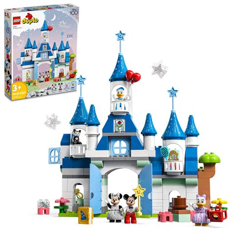 LEGO DUPLO Disney 3in1 Magic Castle 10998 Building Set for Family Play ...
