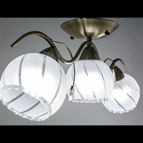 Elem Sting lampa sufitowa 3 punktowa mosiądz 8758 3 21QG Multilampy pl