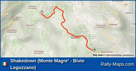 Shakedown Monte Magre Bivio Leguzzano Stage Map Rally Citt Di