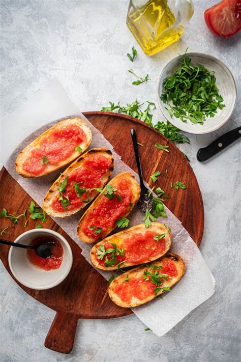 Pan Con Tomate Recipe Spanish Bread And Tomatoes Tapas