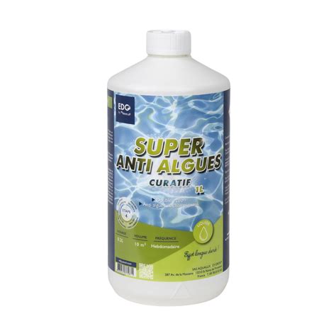 Super Anti Algues Curatif Bidon De Litre Edg By Aqualux Edg By