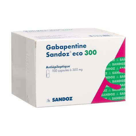 GABAPENTINE Sandoz Eco Kaps 300 Mg Blist 100 Stk Online Bestellen