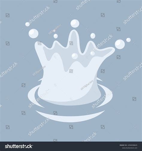 Splash Water Clip Art Isolated Background Stock Vector (Royalty Free ...