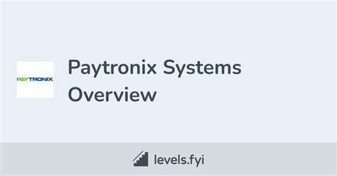 Paytronix Systems Careers Levelsfyi