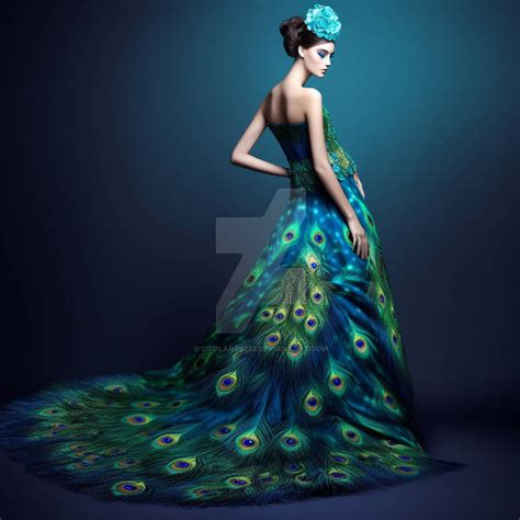 Dress In Style Of Peacock By Coolarts223 On Deviantart