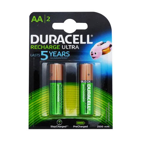Blister 2 Piles HR6 AA - DURACELL - NiMh - 1.2V - 2500mAh
