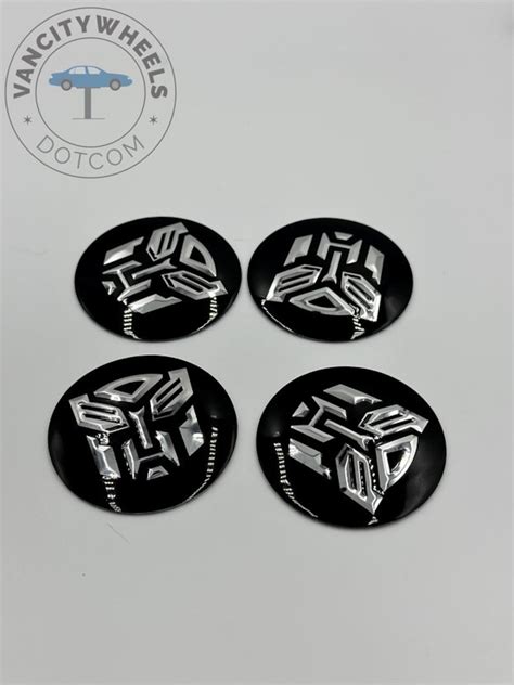 4PCS 56mm Transformer Stickers Emblems Unleash The Exquisite Potential