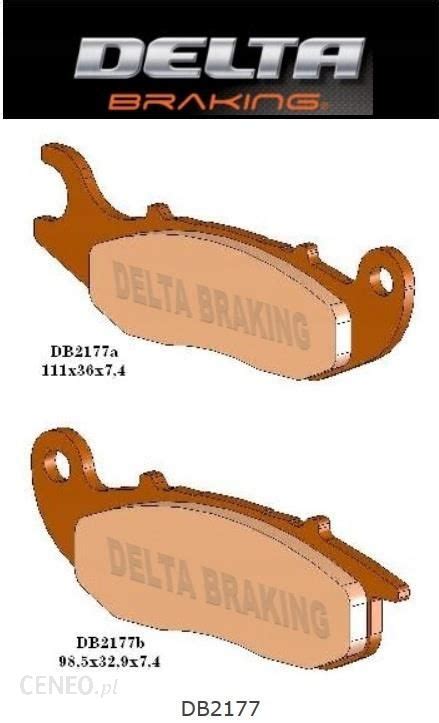 Części motocyklowe DELTA BRAKING KLOCKI HAMULCOWE KH465 DB2177OR N