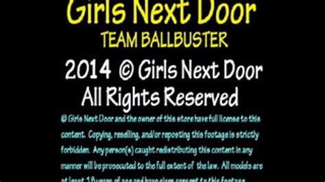 Girls Next Door TEAM BALLBUSTER Brutal Naked Dick Beating