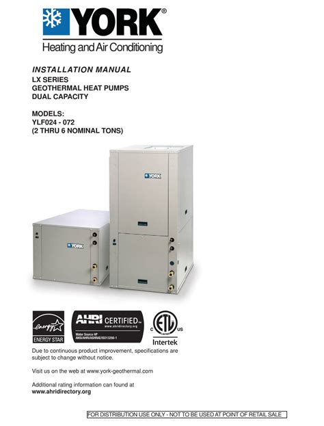 York Lx Series Installation Manual Pdf Download Manualslib