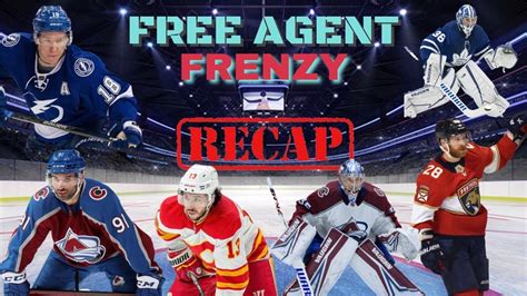 Live NHL Free Agent Frenzy Recap Trades Signings News And More