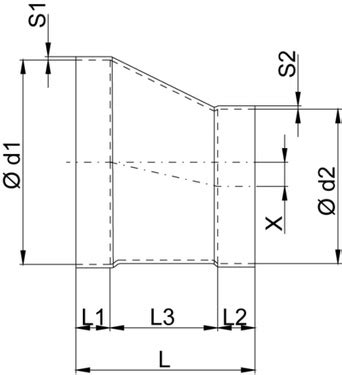 Eccentric Reducer Layout