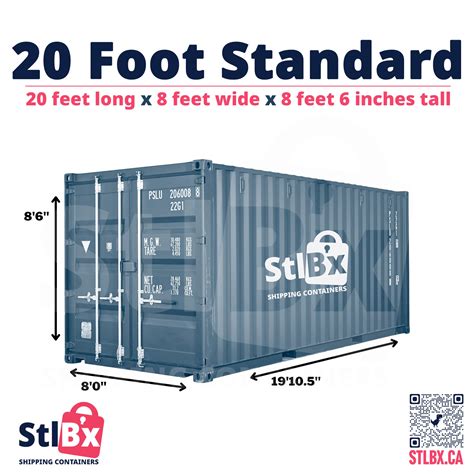 20 Foot Shipping Container Dimensions Stlbx Storage Shipping