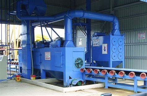 Roller Conveyor Shot Blasting Machine Dx Blast For Tubes Continuous