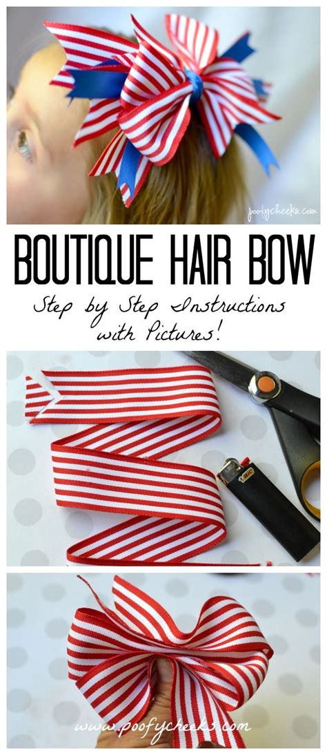 Boutique Hair Bow Step By Step Insctructions Boutique Hair Bows