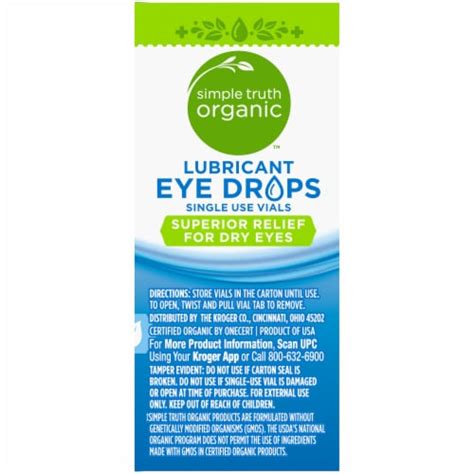 Simple Truth Organic™ Lubricant Eye Drops Single Use Vials 30 Ct 0