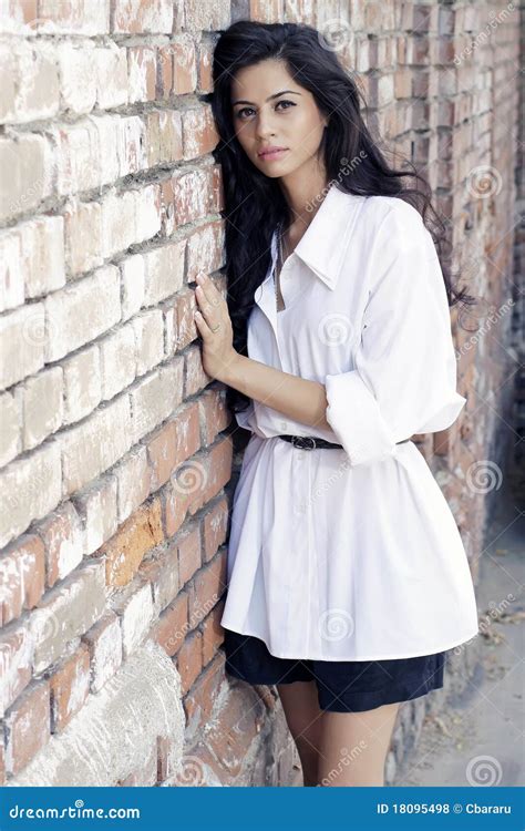 Cute Brunette 2 Stock Photo Image Of Eyes People Life 18095498