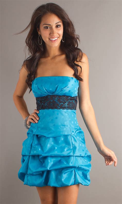 Short Strapless Party Dress Strapless Homecoming Dress Promgirl