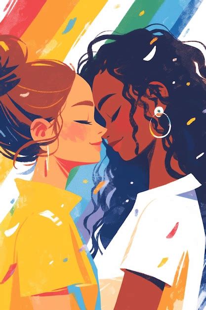 Premium Vector Lesbian Pride Month Celebration Background