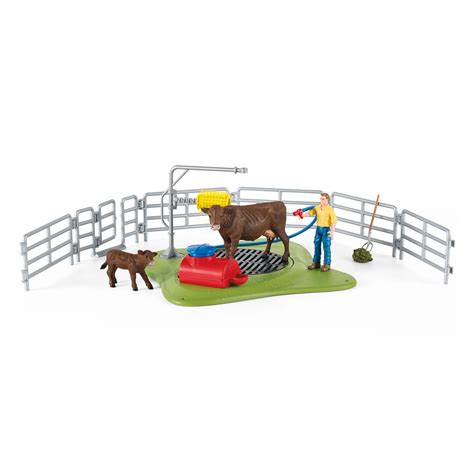 Schleich FARM WORLD Koe Wasplaats 42529 Thimble Toys