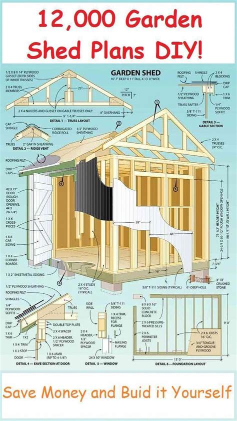 12x16 Shed Plans With Loft Building A Shed Shed Construction Diy