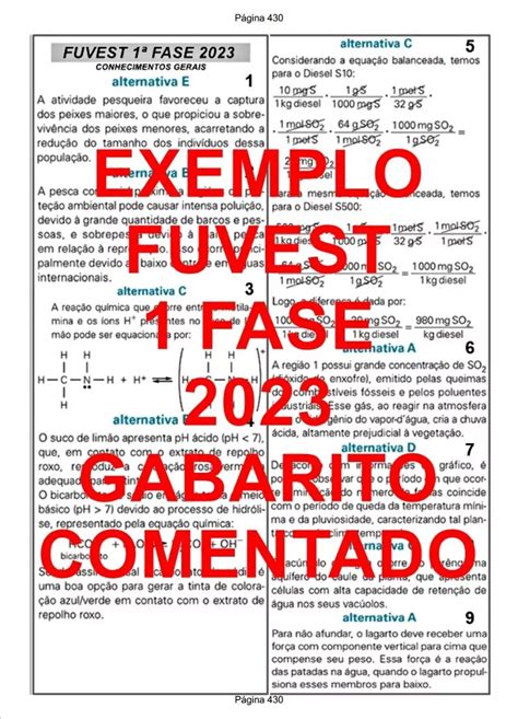 Kit Fuvest 1 E 2 Fase Humanas Gabarito Comentado