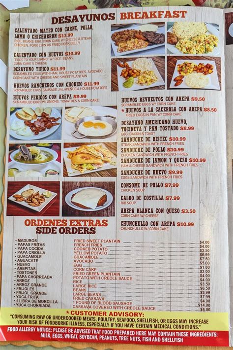 Menu At Rancho Mateo Colombian Steakhouse Sweetwater