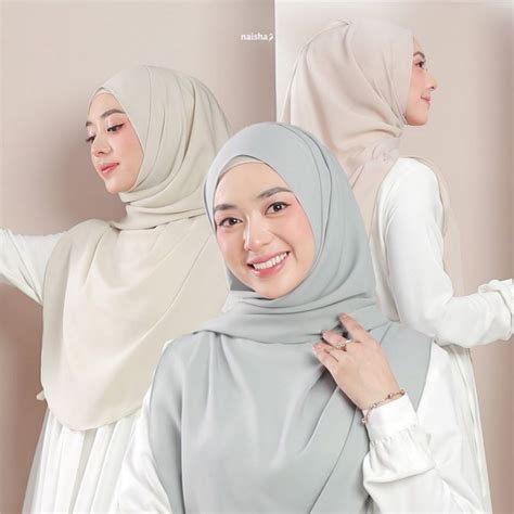 Jual Kiara Pashmina Malaysia Hijab Shawl Pashmina Khas Malay Segitiga