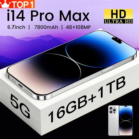 Smartphone i14 Pro Max débloqué version globale téléphone portable 5G