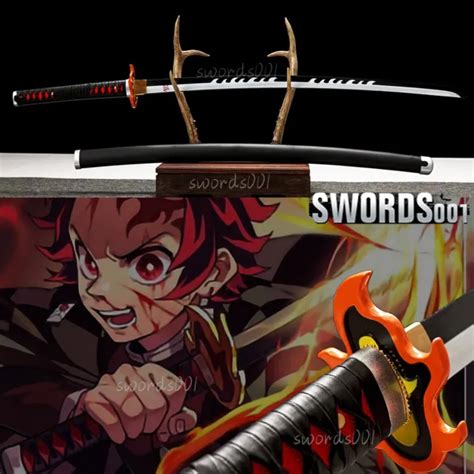 Demon Slayer Japanese Samurai Katana Carbon Steel Kamado Tanjirou Sword