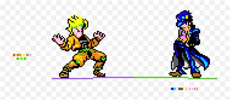 Jotaro Vs Dio Pixel Art