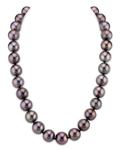 Mm Rare Peacock Tahitian South Sea Pearl Necklace