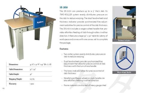 Nidecshimpo Sr3050 Slab Roller