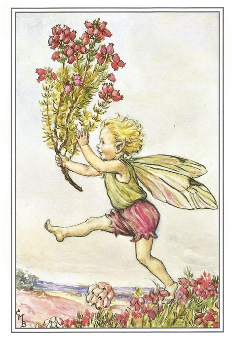 The Heather Fairy By Cicely Mary Barker Flower Fairies Vintage Etsy Uk