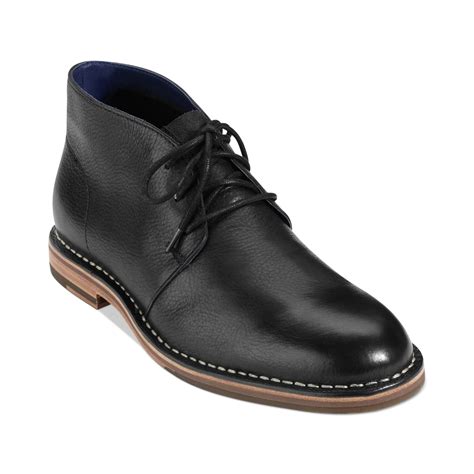 Cole Haan Glenn Chukka Boots In Black For Men Lyst