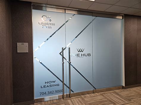 Frosted Vinyl And Window Graphics For Office Branding In Gastonia Nc