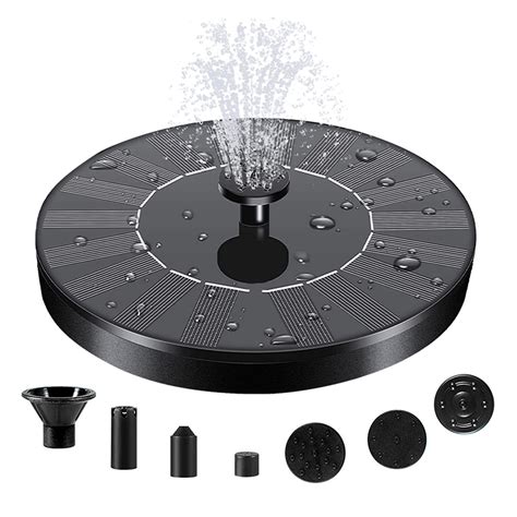 Solar Water Fountain Pool Pond Mini Waterfall Fountain Garden Decoration Outdoor Bird Bath ...