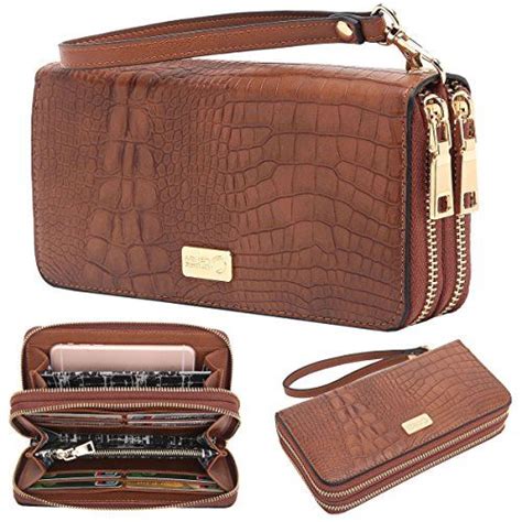 Cross Landy Crosslandy Womens Double Zip Around Wallet Large Clutch