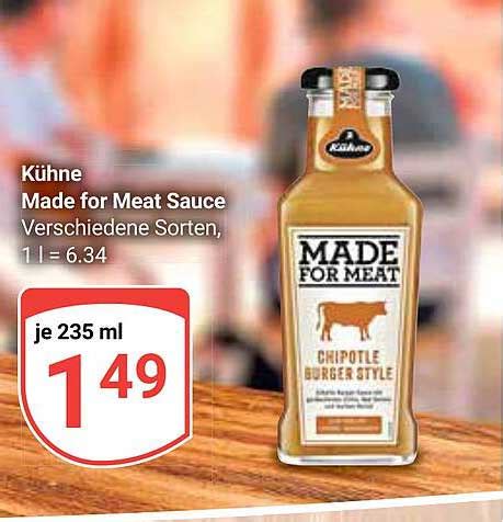 K Hne Made For Meat Sauce Angebot Bei Globus Prospekte De