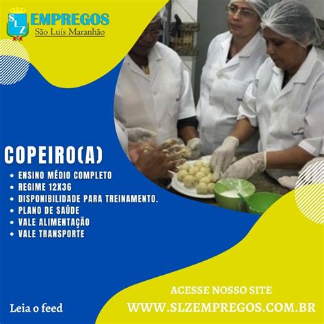 Copeiro A Slz Empregos