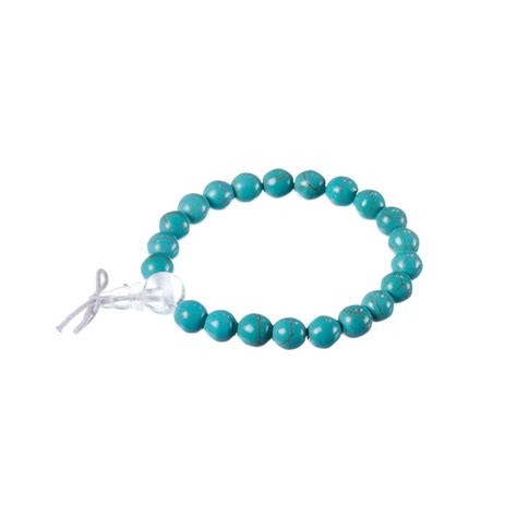 Bracciale Mala Tibetano A Sfere Di Howlite Azzurra Tutti I Bracciali