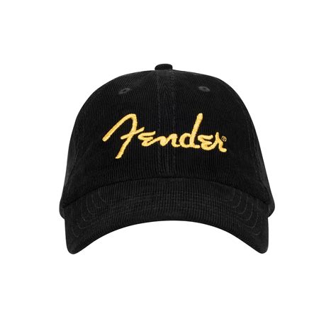 Fender® Gold Spaghetti Logo Corduroy Baseball Hat | Lifestyle