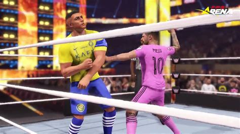 Lionel Messi Vs Cristiano Ronaldo Epic Fight In Wwe K Ring Wwe