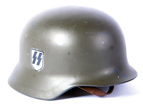 Replica Wwii German Ss M Stahlhelm Steel Combat Hel Auctions