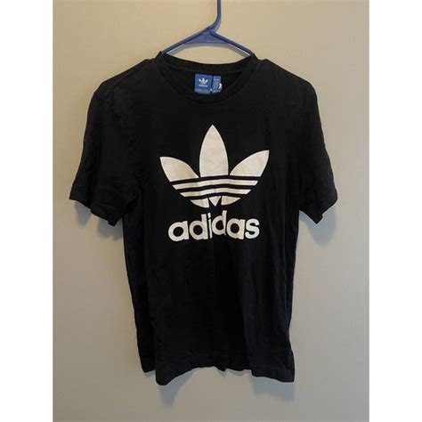 Adidas Tops Adidas Mens Shortsleeve Trefoil Logo Graphic Tshirt Medium Poshmark