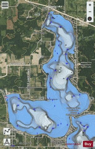 Devils Lake Fishing Map Nautical Charts App