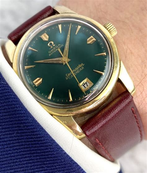 Omega Seamaster Vintage Automatic Automatik Custom Green Dial