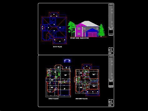 Vivienda Unifamiliar En Dwg Kb Librer A Cad