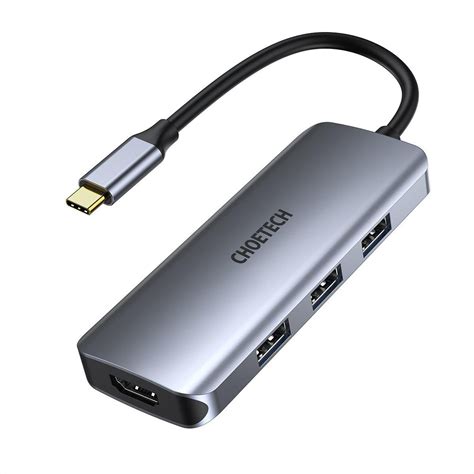 Choetech Usb C Hub 7 In 1 Type C Hdmi Adapter With Pd 100w 4k Hdmi 3