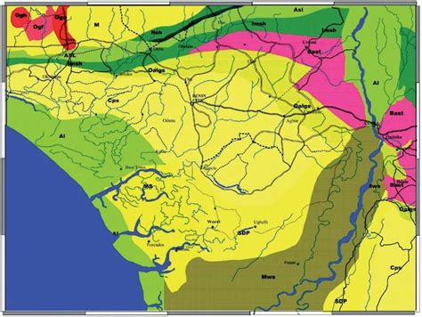 Niger River Delta Map